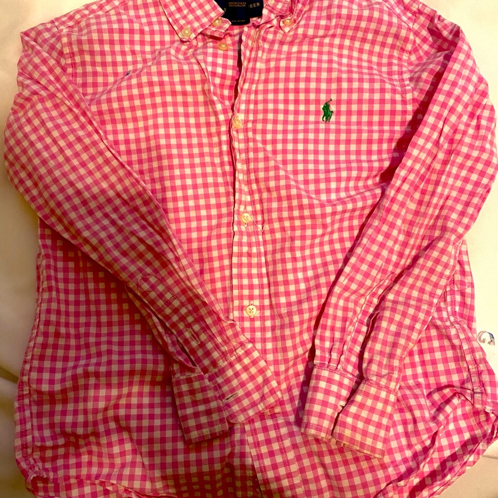 Ralph Lauren Boys Button Down Shirt Size 7